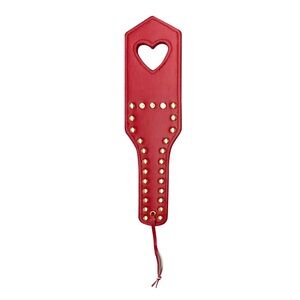 Red Leather Paddle Lingerie Bedroom Accessory